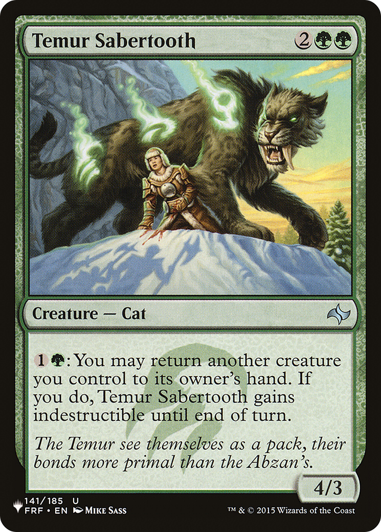 Image of Temur Sabertooth [The List]