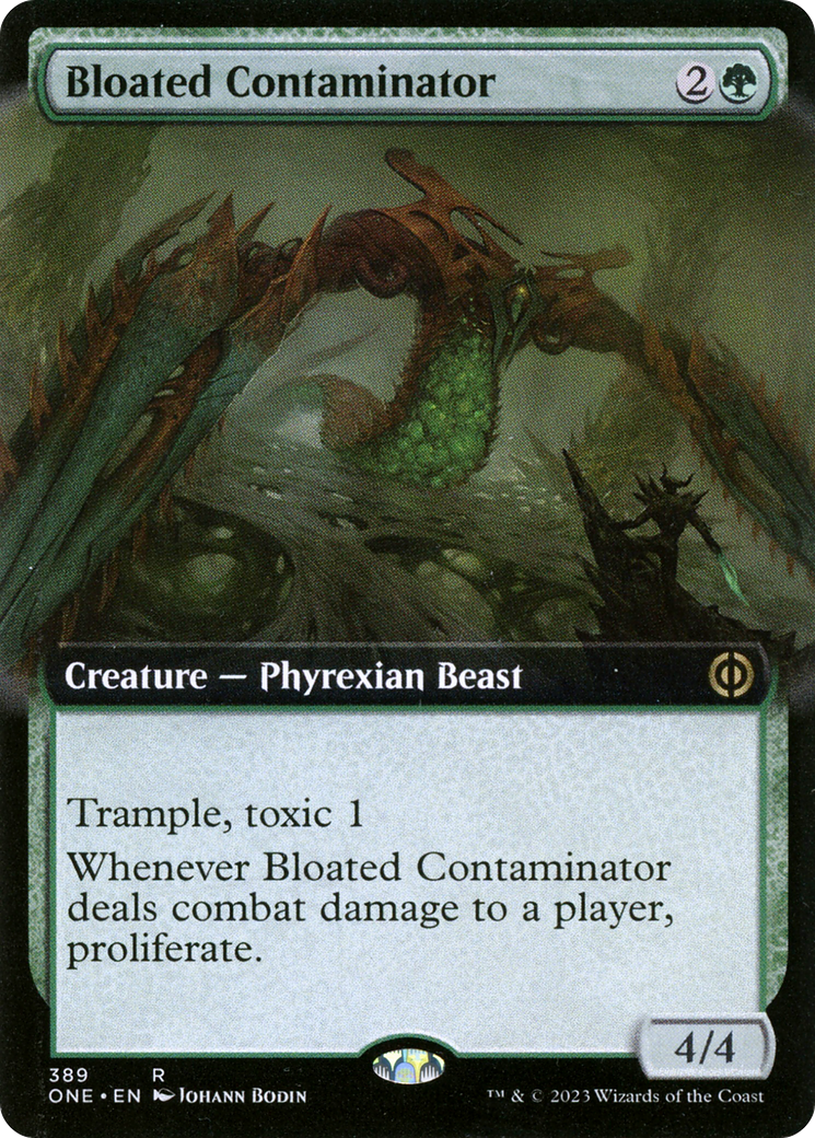 Image of Bloated Contaminator (Extended Art) [Phyrexia: All Will Be One]