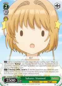 Image of Sakura: Stunned (CCS/WX01-036 R) [Cardcaptor Sakura: Clear Card]