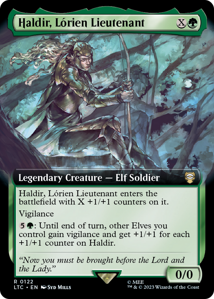 Image of Haldir, Lorien Lieutenant (Extended Art) (LTC-122) - Tales of Middle-earth Commander: (Extended Art) Foil