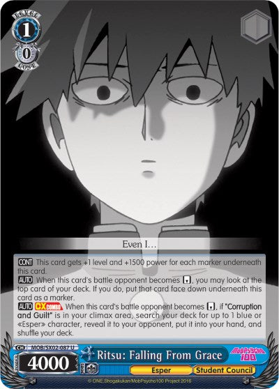 Image of Ritsu: Falling From Grace (MOB/SX02-087 U) [Mob Psycho 100]