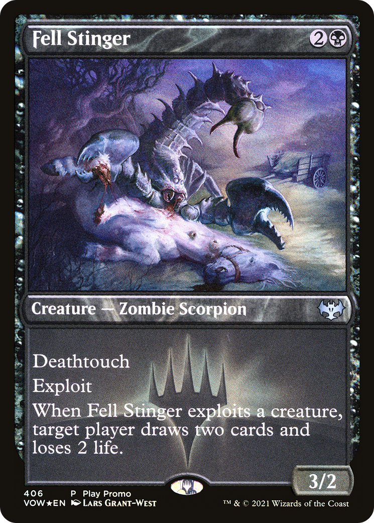 Image of Fell Stinger (Play Promo) [Innistrad: Crimson Vow]