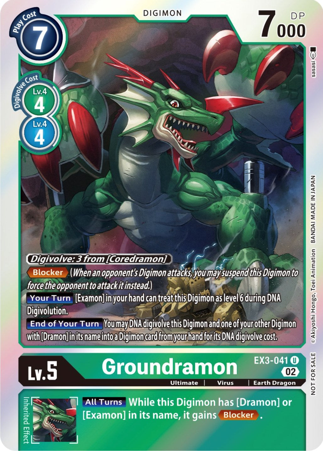Image of Groundramon [EX3-041] (Alternate Art) [Draconic Roar]