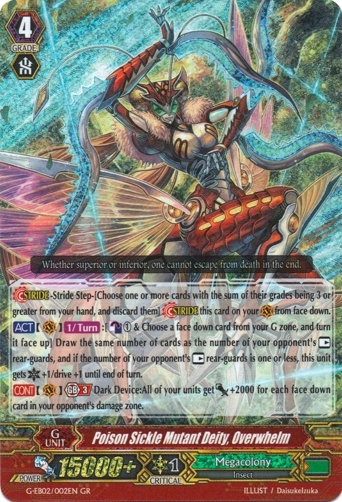 Image of Poison Sickle Mutant Deity, Overwhelm (G-EB02/002EN) [The AWAKENING ZOO]