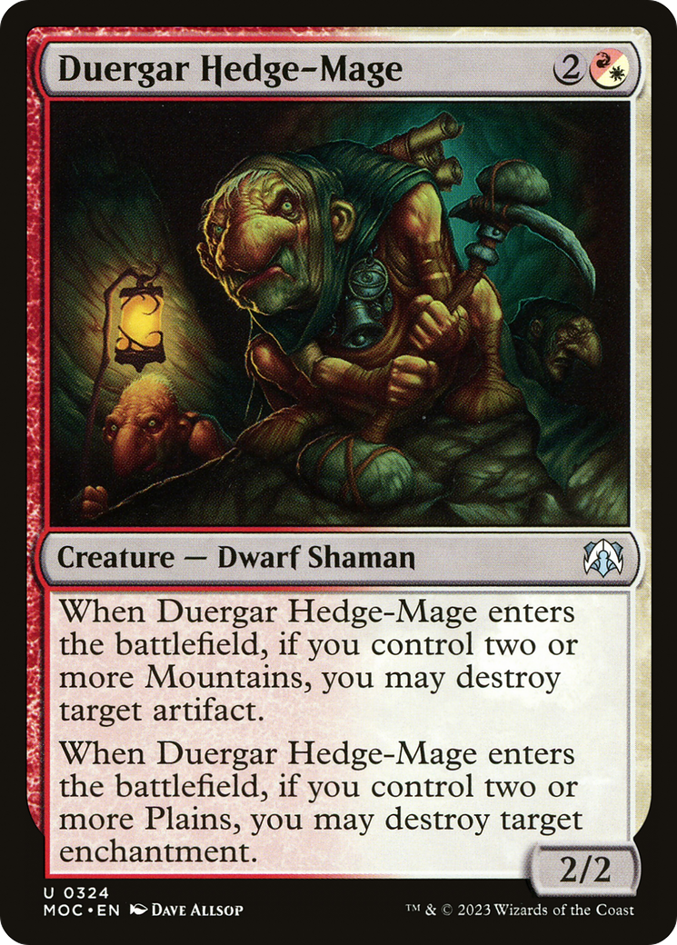 Image of Duergar Hedge-Mage [March of the Machine Commander]