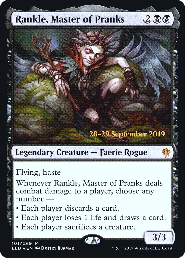 Image of Rankle, Master of Pranks [Throne of Eldraine Prerelease Promos]