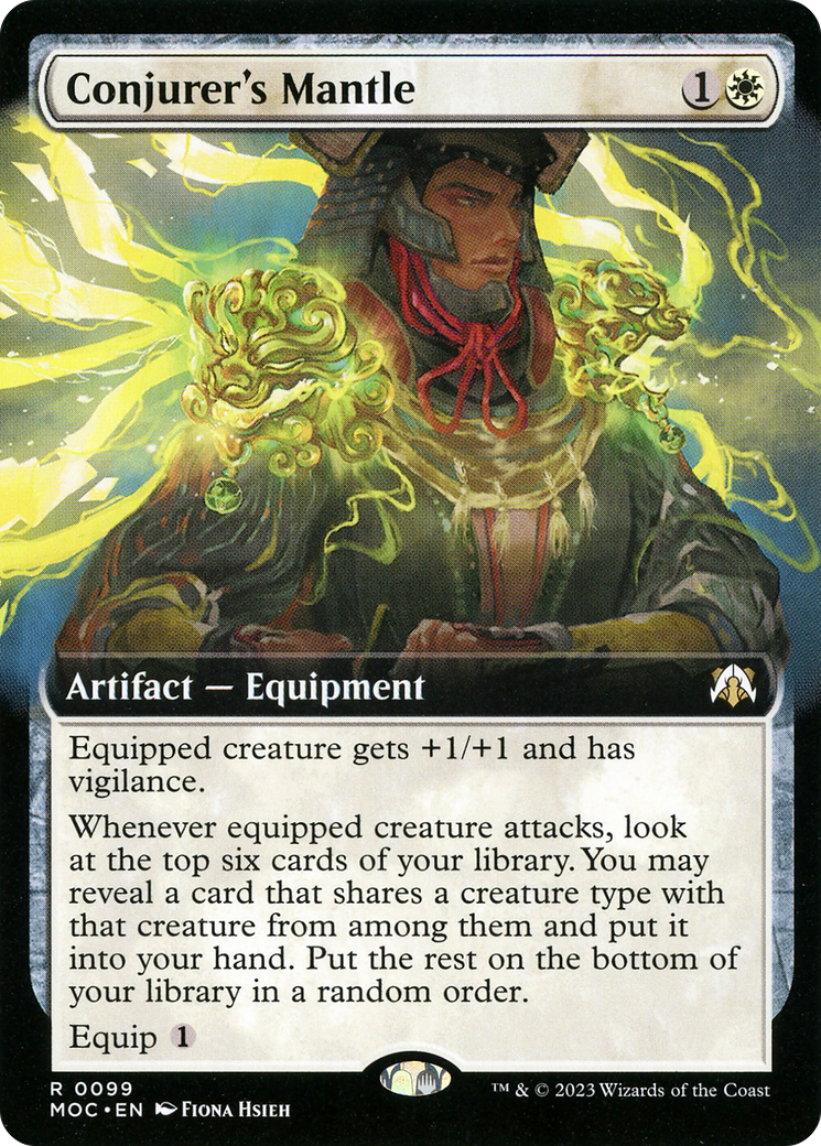 Image of Conjurer's Mantle (Extended Art) (MOC-099) - March of the Machine Commander: (Extended Art) Foil