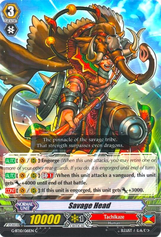 Image of Savage Head (G-BT10/061EN) [Raging Clash of the Blade Fangs]