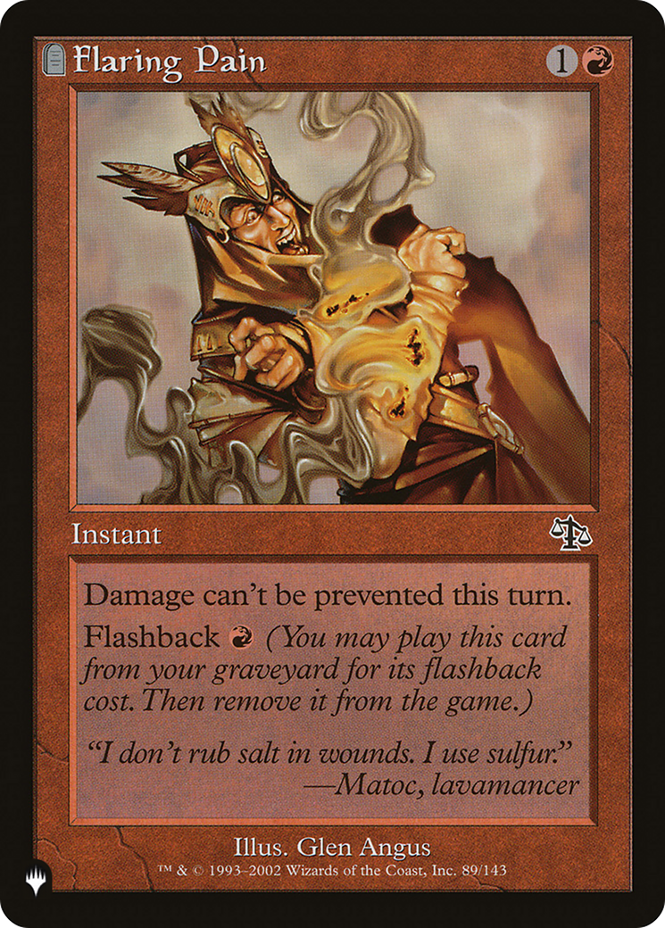 Image of Flaring Pain [The List]