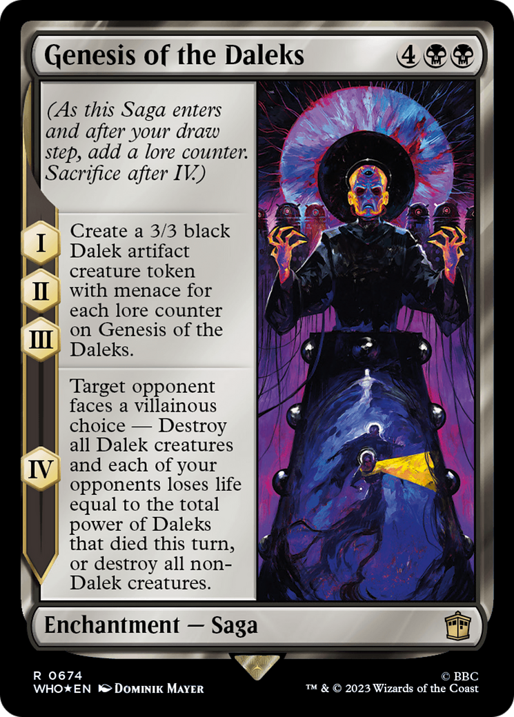 Image of Genesis of the Daleks (Surge Foil) [Doctor Who]