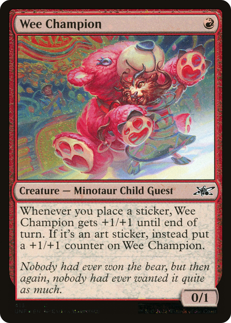 Image of Wee Champion (Galaxy Foil) [Unfinity]