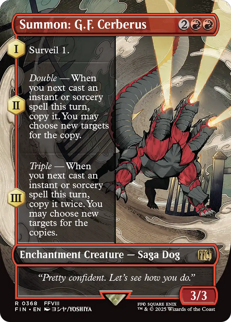 Image of Summon: G.F. Cerberus (Borderless) [FINAL FANTASY]