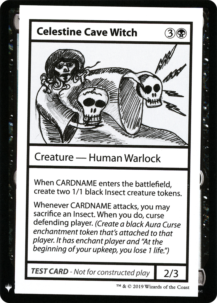 Image of Celestine Cave Witch [Mystery Booster Playtest Cards]
