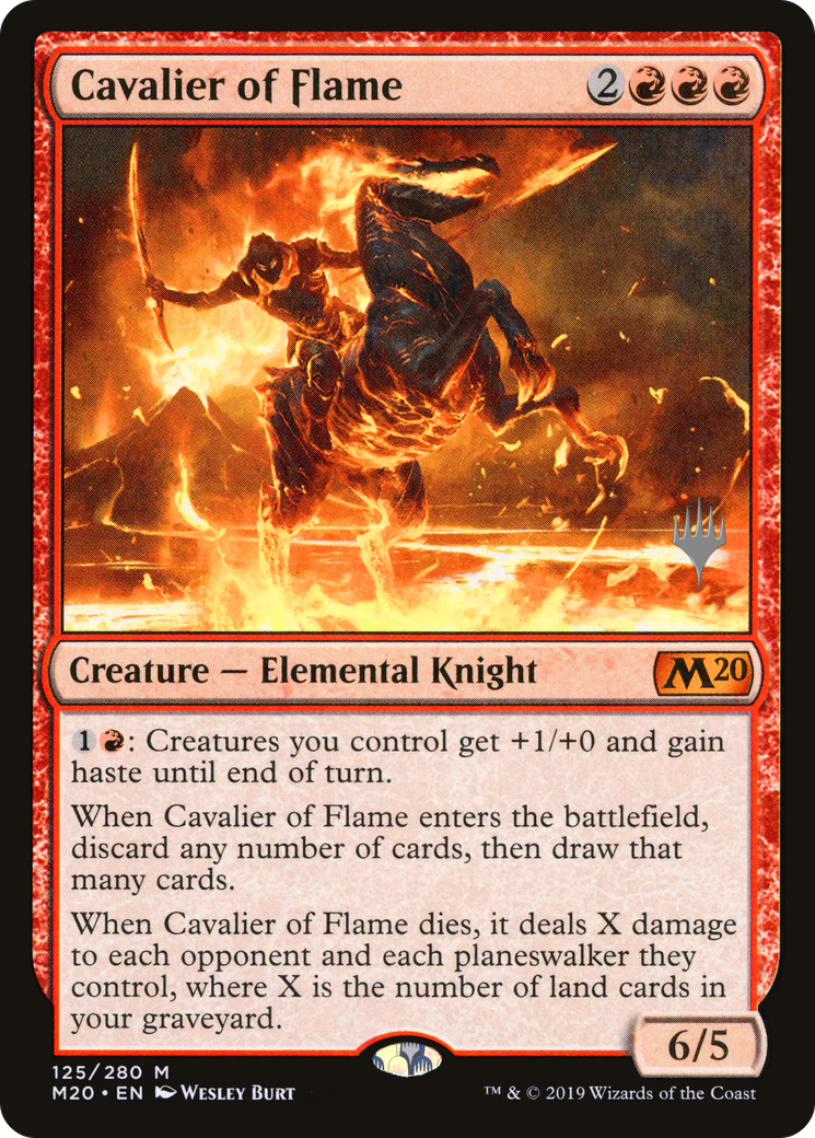 Image of Cavalier of Flame (Promo Pack) [Core Set 2020 Promos]