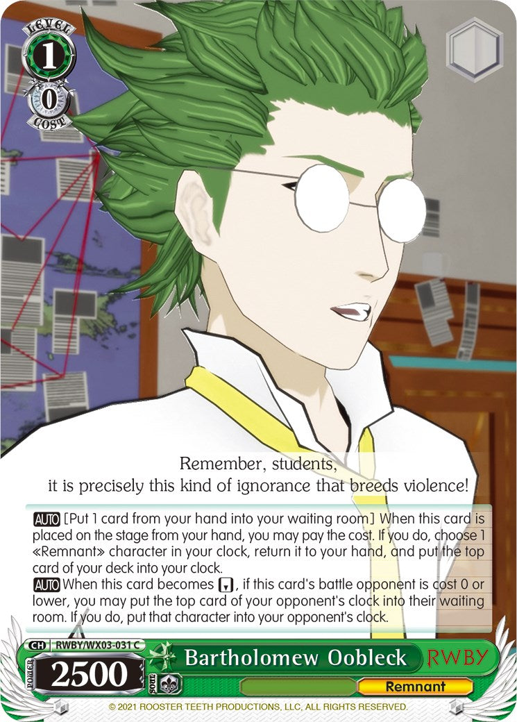 Image of Bartholomew Oobleck (RWBY/WX03-031 C) [RWBY]