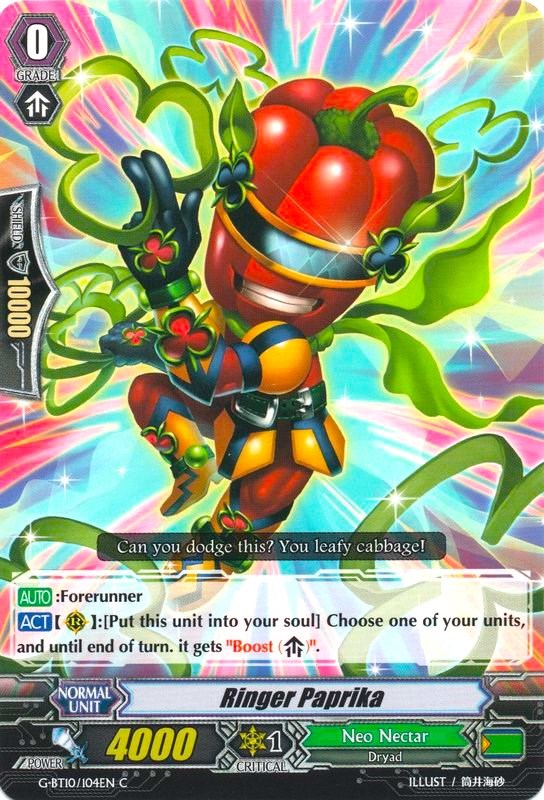 Image of Ringer Paprika (G-BT10/104EN) [Raging Clash of the Blade Fangs]