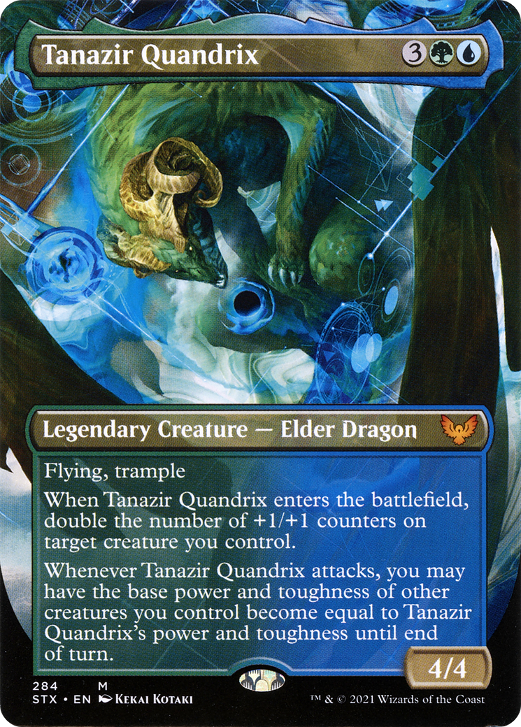 Image of Tanazir Quandrix (Borderless Alternate Art) [Strixhaven: School of Mages]