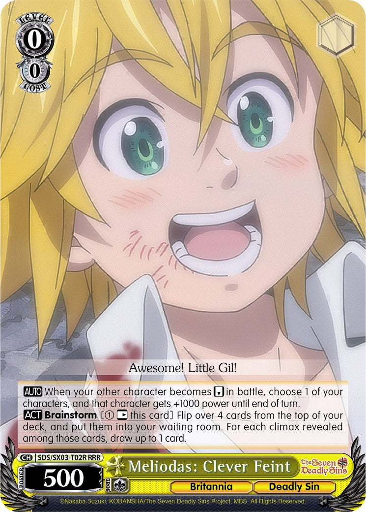 Image of Meliodas: Clever Feint (SDS/SX03-T02R RRR) [The Seven Deadly Sins]
