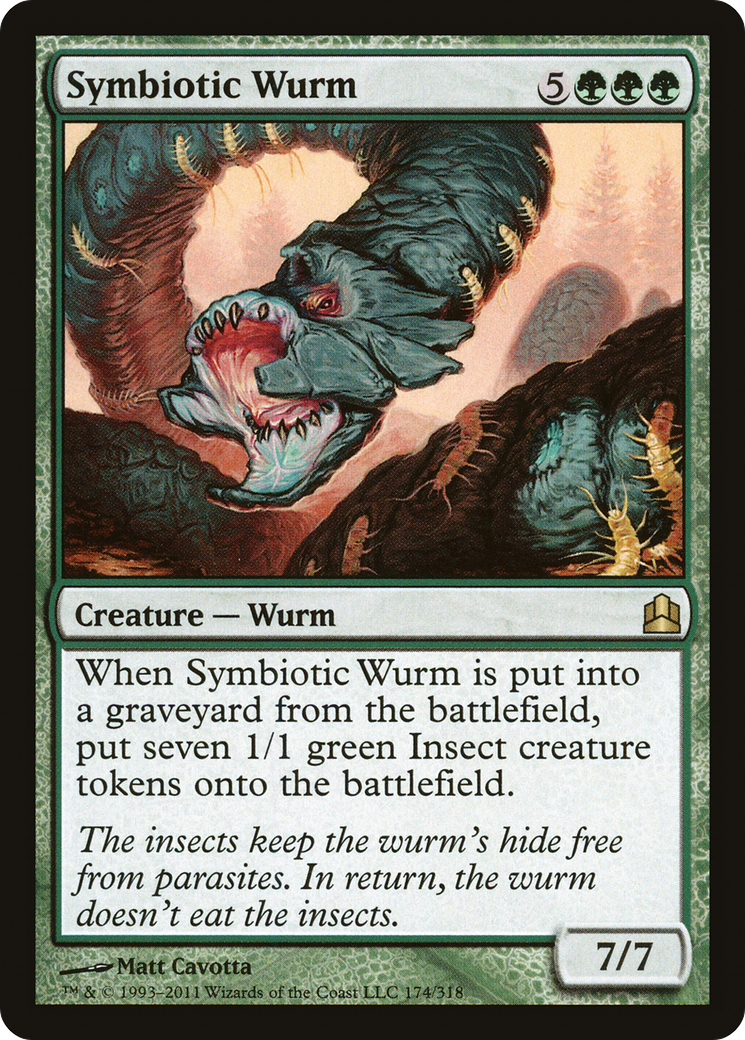 Image of Symbiotic Wurm [Commander 2011]