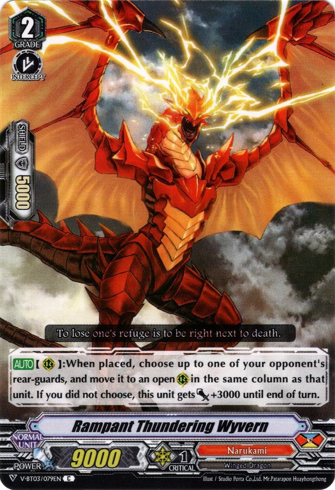 Image of Rampant Thundering Wyvern (V-BT03/079EN) [Miyaji Academy CF Club]