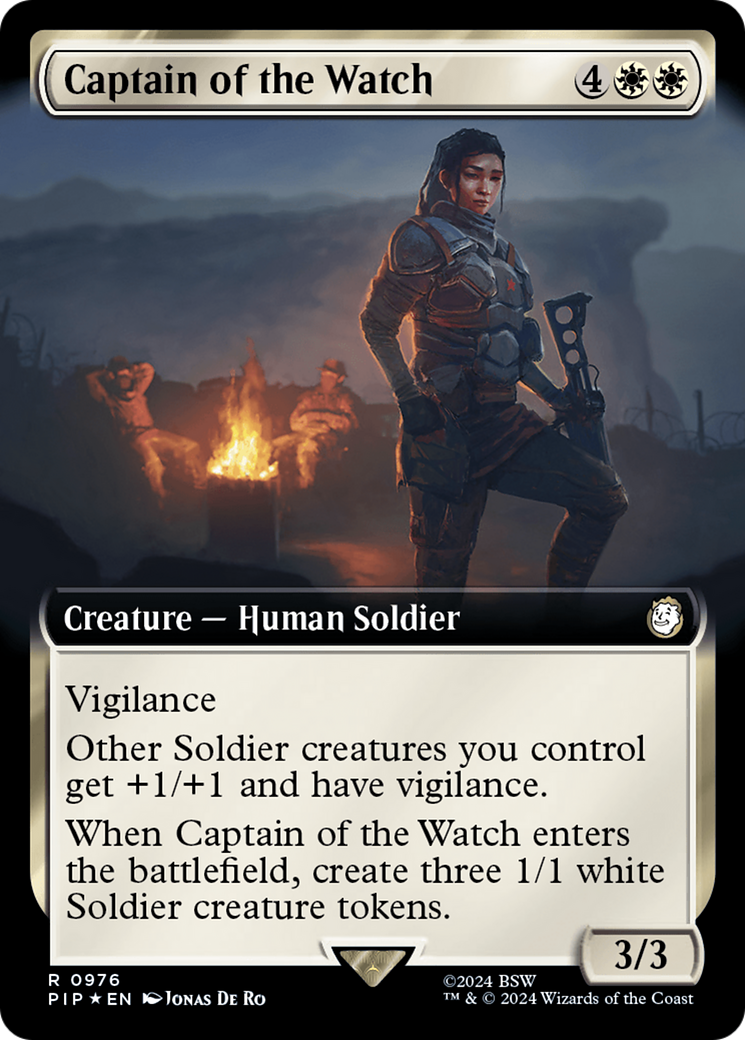 Image of Captain of the Watch (Extended Art) (Surge Foil) [Fallout]