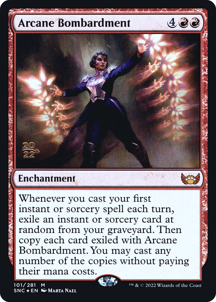 Image of Arcane Bombardment [Streets of New Capenna Prerelease Promos]