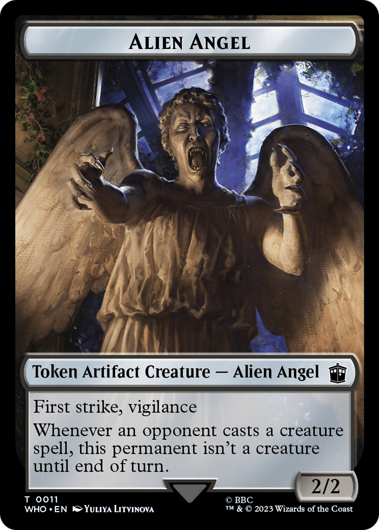 Image of Alien Angel // Food (0026) Double-Sided Token [Doctor Who Tokens]