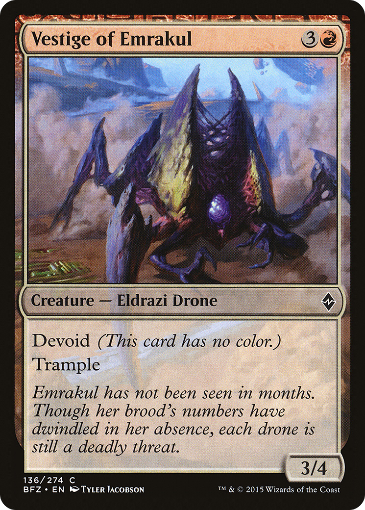 Image of Vestige of Emrakul [Battle for Zendikar]