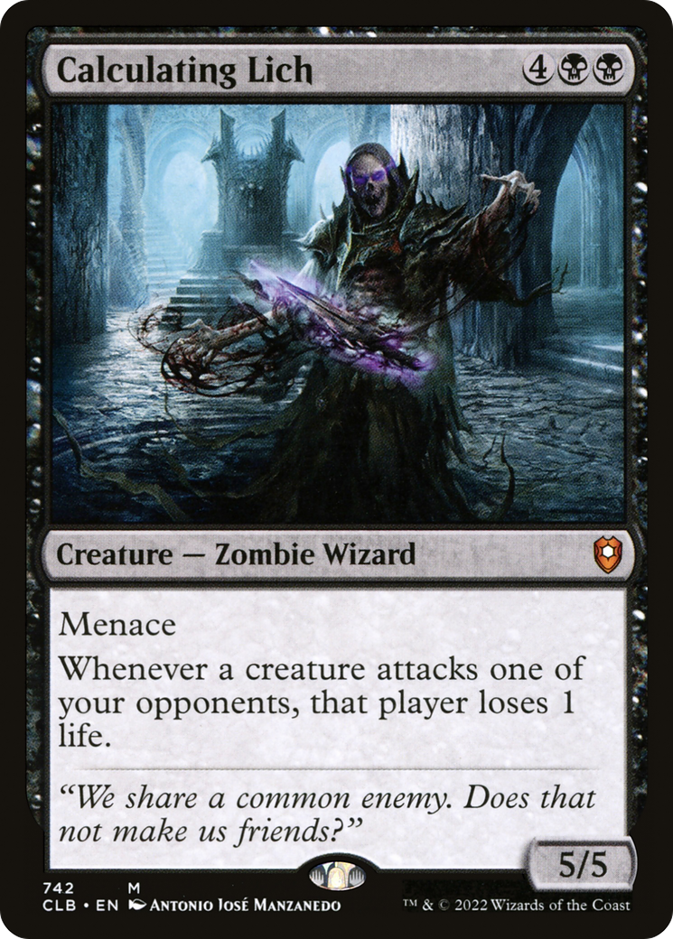 Image of Calculating Lich [Commander Legends: Battle for Baldur's Gate]