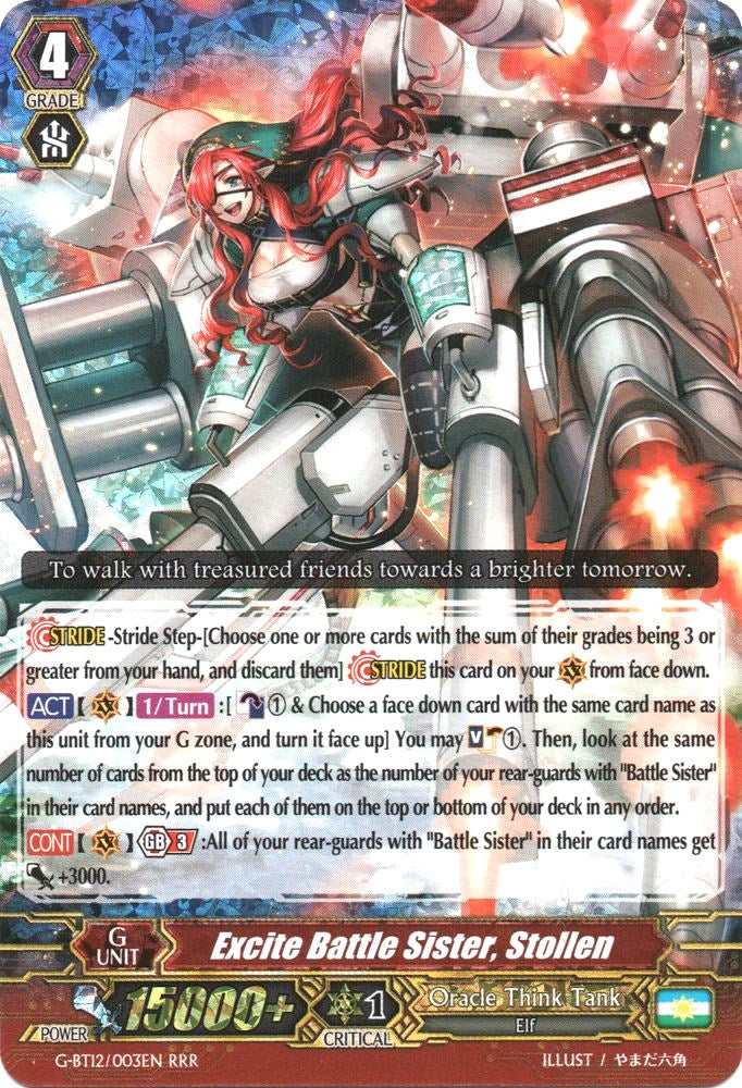 Image of Excite Battle Sister, Stollen (G-BT12/003EN) [Dragon King's Awakening]