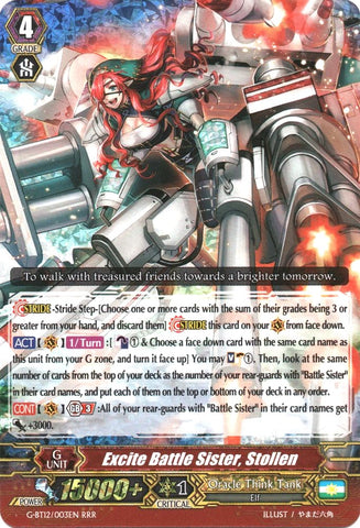 Excite Battle Sister, Stollen (G-BT12/003EN) [Dragon King's Awakening]