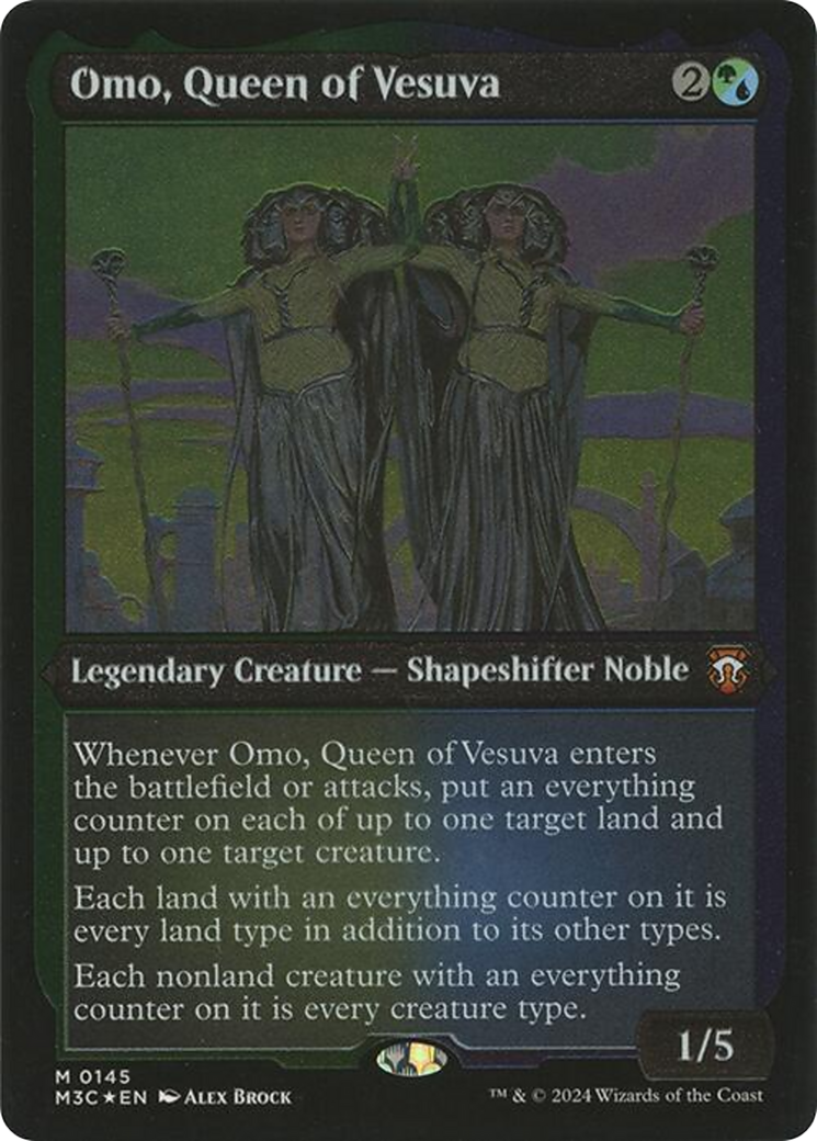 Image of Omo, Queen of Vesuva (Display Commander) [Modern Horizons 3 Commander]