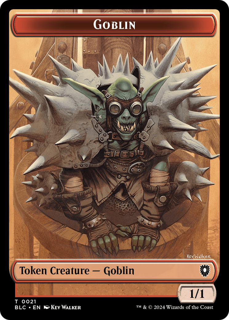Image of Illusion // Goblin Double-Sided Token [Bloomburrow Commander Tokens]