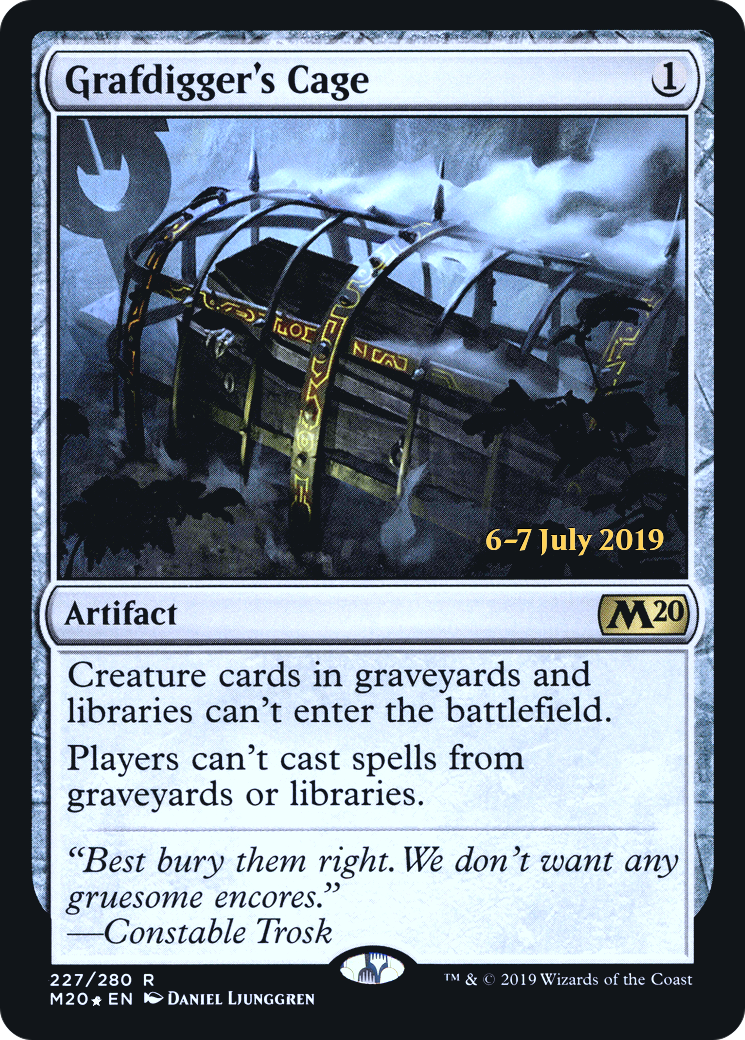 Image of Grafdigger's Cage [Core Set 2020 Prerelease Promos]