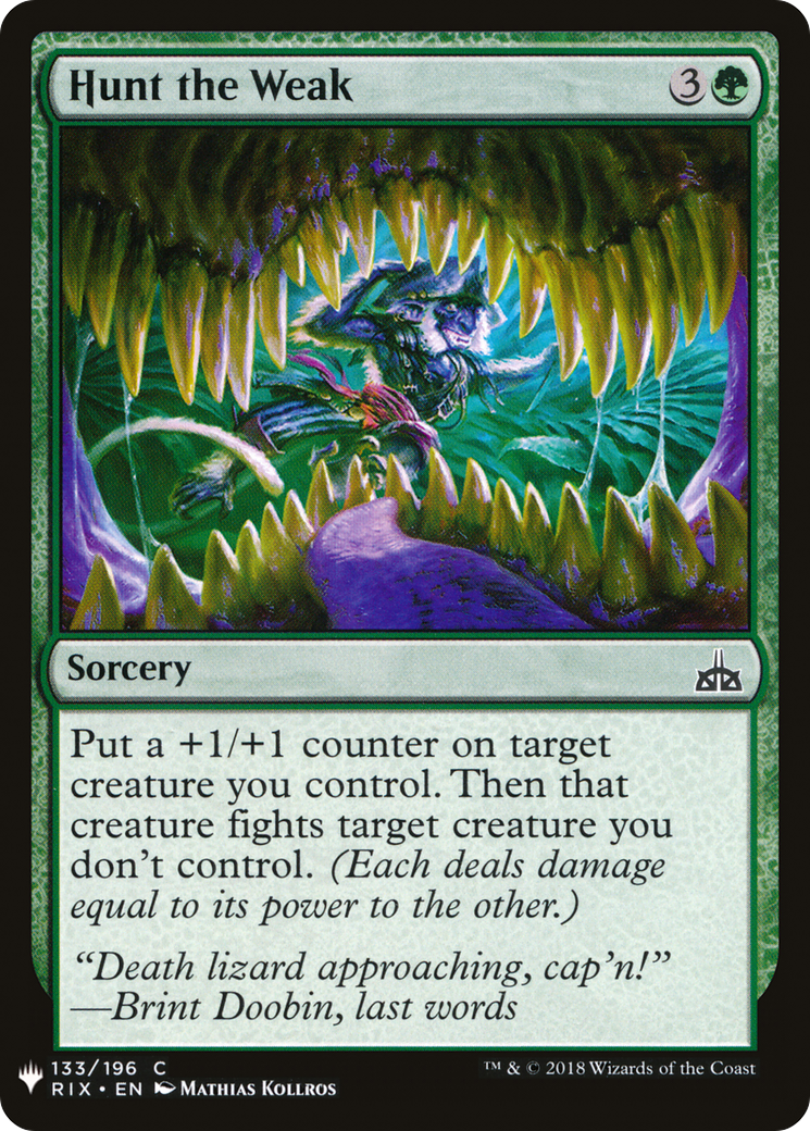 Image of Hunt the Weak [Mystery Booster]