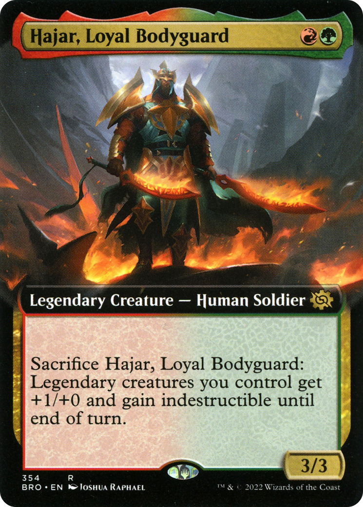 Image of Hajar, Loyal Bodyguard (Extended Art) [The Brothers' War]