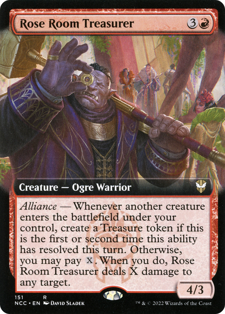 Image of Rose Room Treasurer (Extended Art) [Streets of New Capenna Commander]