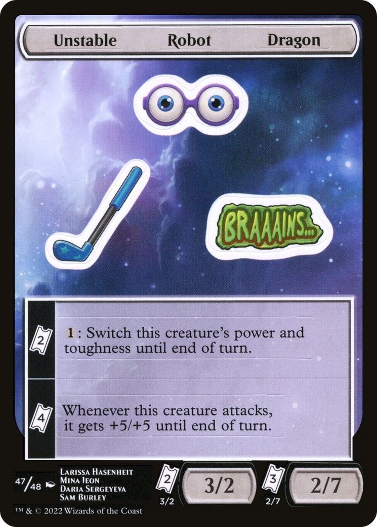 Image of Unstable Robot Dragon [Unfinity Stickers]