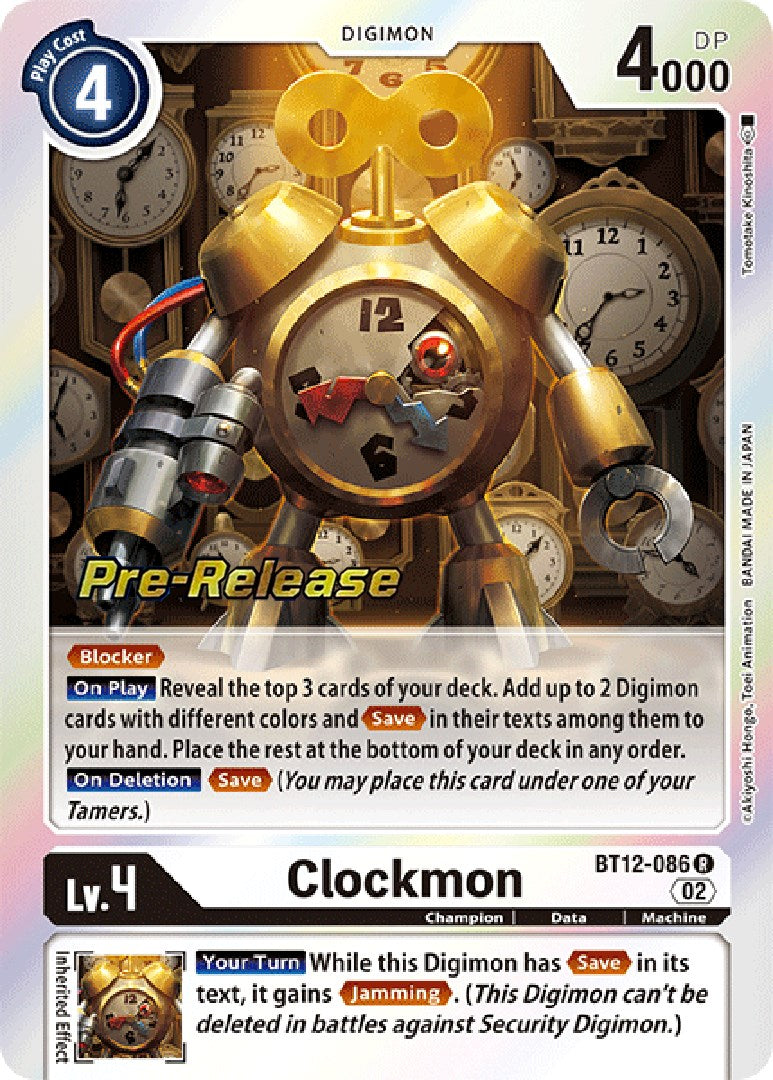 Image of Clockmon [BT12-086] [Across Time Pre-Release Cards]