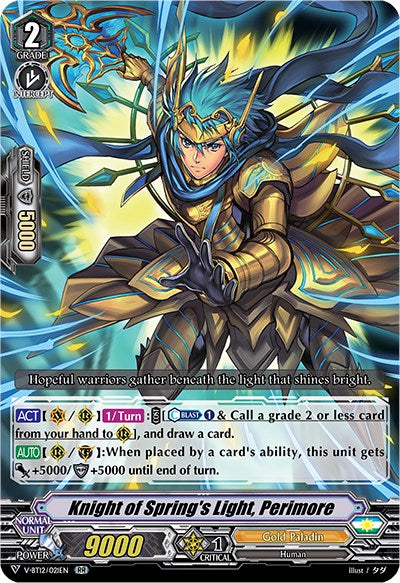Image of Knight of Spring's Light, Perimore (V-BT12/021EN) [Divine Lightning Radiance]