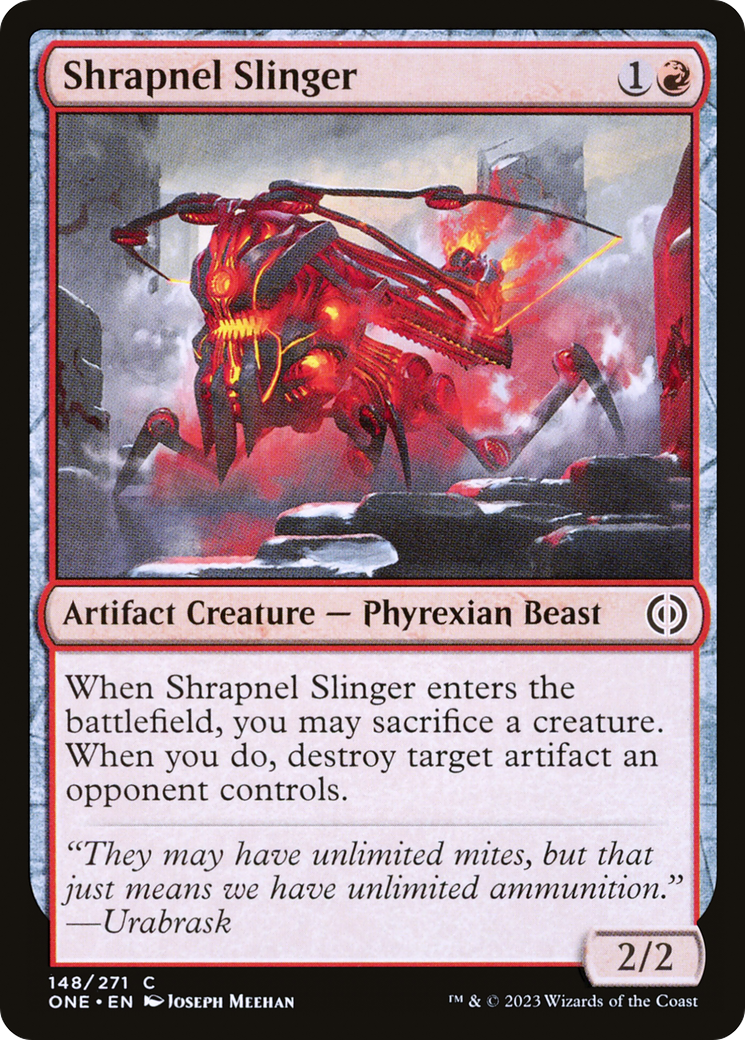 Image of Shrapnel Slinger [Phyrexia: All Will Be One]