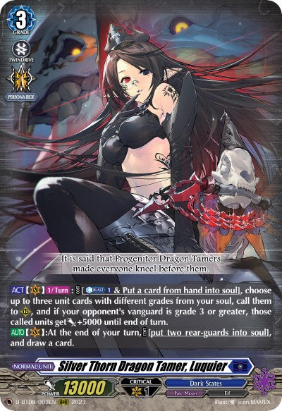 Image of Silver Thorn Dragon Tamer, Luquier (D-BT08/003EN) [Minerva Rising]
