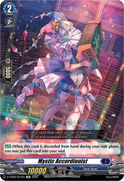 Image of Mystic Accordionist (D-TD02/007EN) [Michiru Hazama -Demonic Jewel Dragon of the Four Flames-]