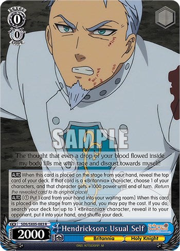 Image of Hendrickson: Usual Self (Foil) [The Seven Deadly Sins: Revival of The Commandments]
