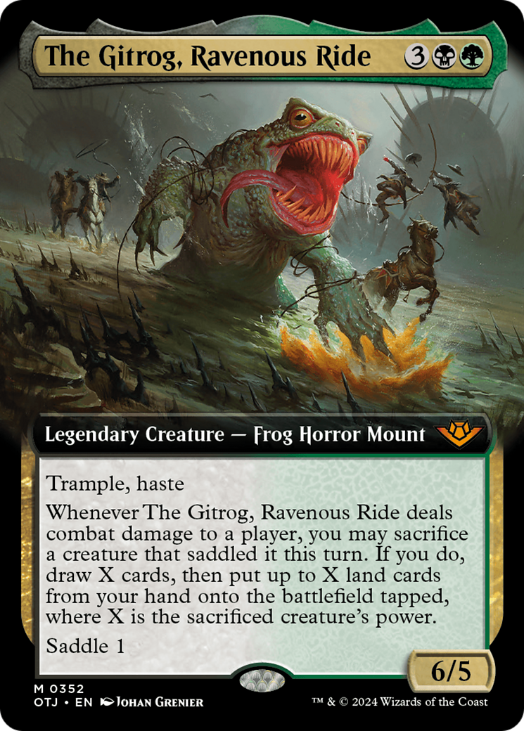 Image of The Gitrog, Ravenous Ride (Extended Art) [Outlaws of Thunder Junction]