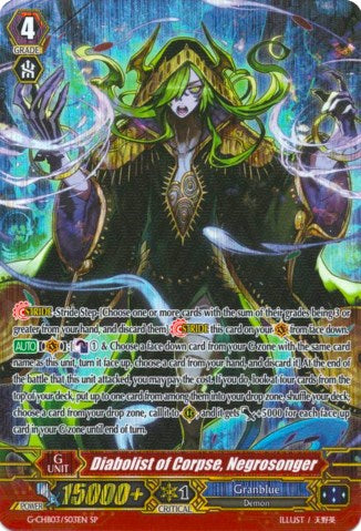 Image of Diabolist of Corpse, Negrosonger (G-CHB03/S03EN) [Rummy Labyrinth Under the Moonlight]