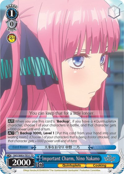 Image of Important Charm, Nino Nakano (5HY/W83-TE31 TD) [The Quintessential Quintuplets]