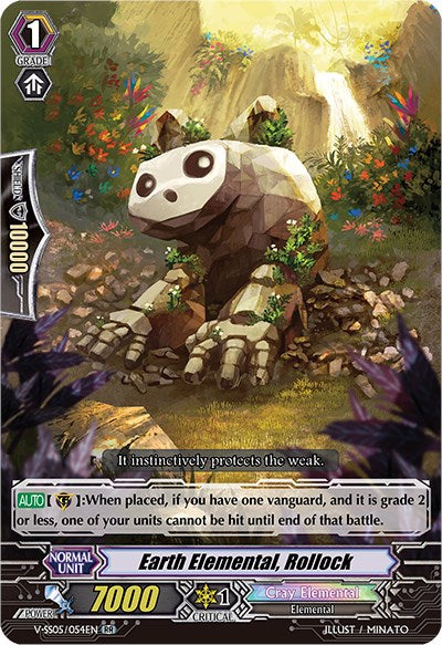Image of Earth Elemental, Rollock (V-SS05/054EN) [Premium Collection 2020]