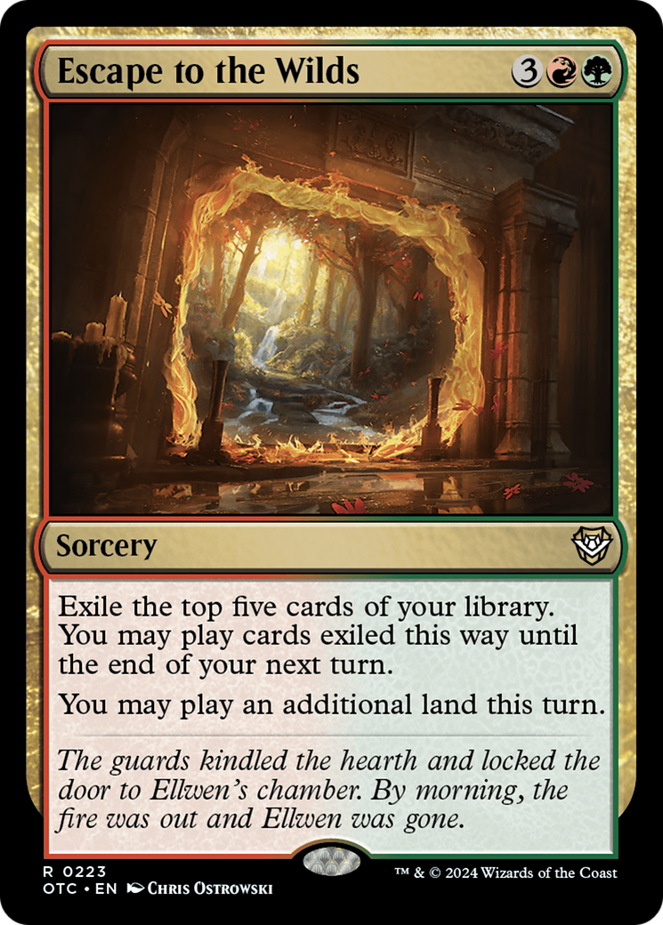 Image of Escape to the Wilds [Outlaws of Thunder Junction Commander]