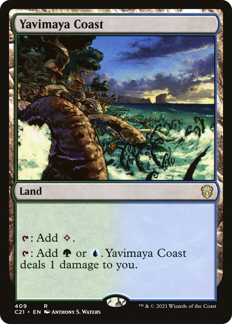 Image of Yavimaya Coast [Commander 2021]